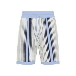 AMIRI Striped Knit Shorts Men BLUE Pants